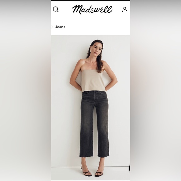 Made Well Wide-Leg Crop Jean size 30 - Picture 1 of 5